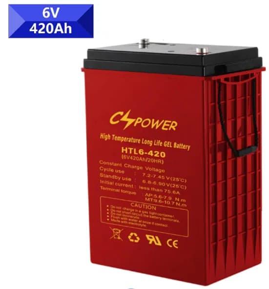 Gel Battery 6volt 420Ah