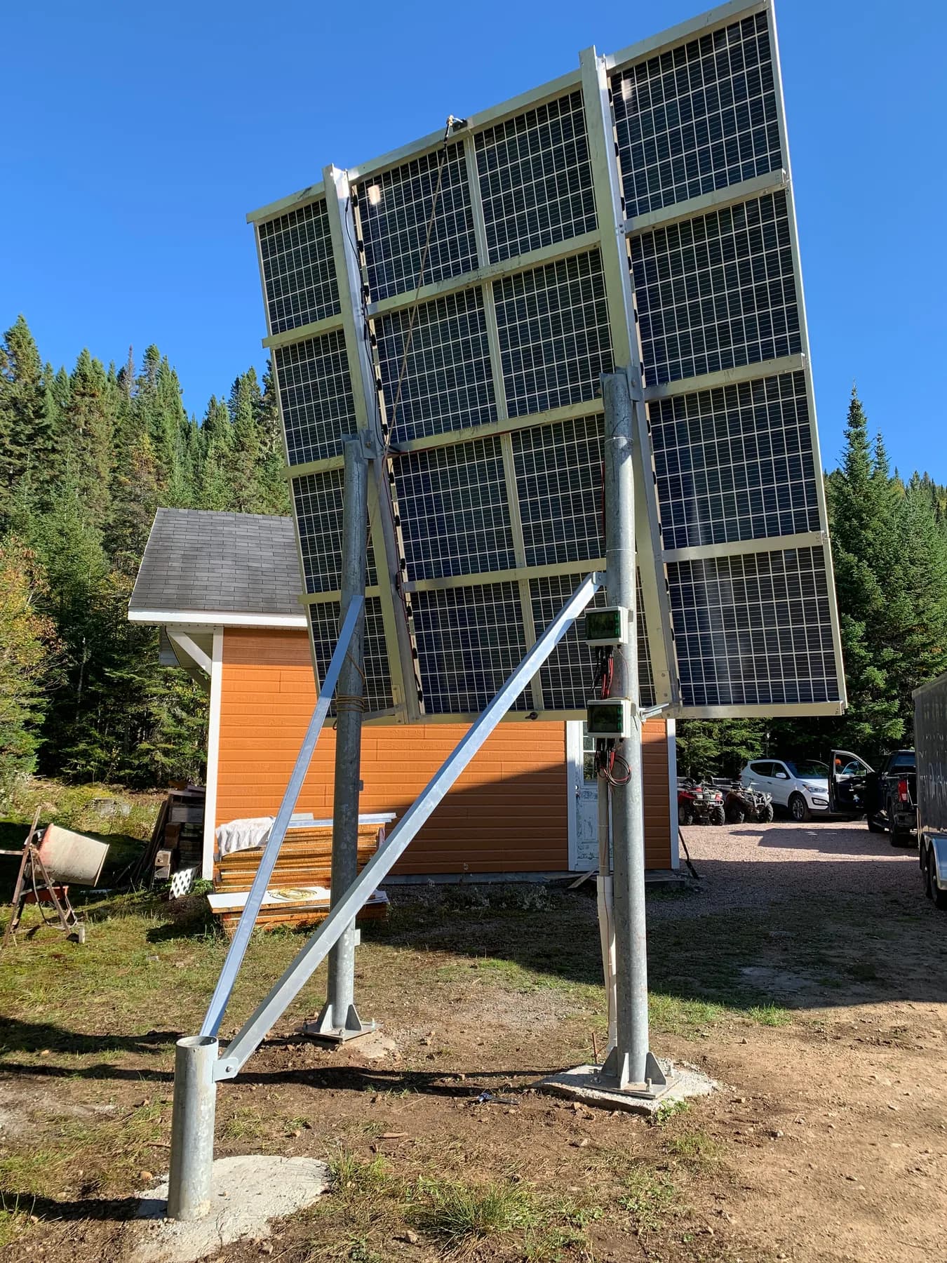 Installation au sol à côté d’un bâtiment (2)