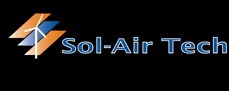 Logo Noir Sol-Air Tech est une entreprise qui se spécialise dans l’énergie renouvelable et vente de matériel électrique à Québec